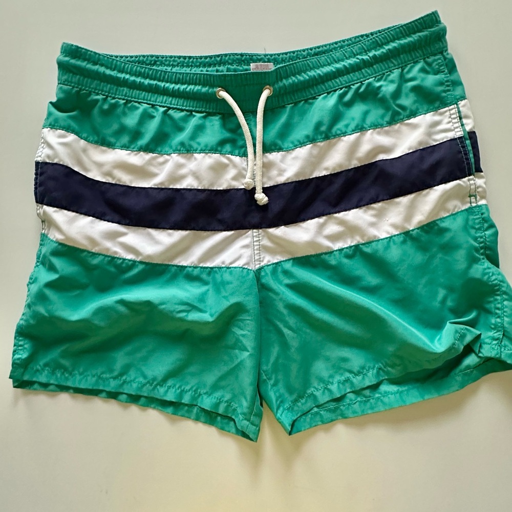 Merona Athletic Shorts Green and Blue Quick-Dry Design